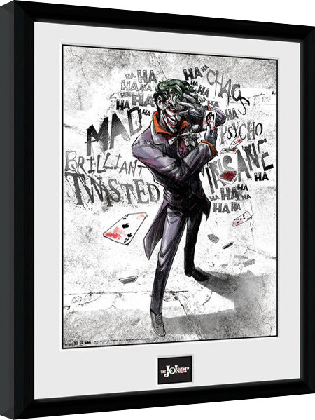 Inramad poster Batman Comic - Joker Type