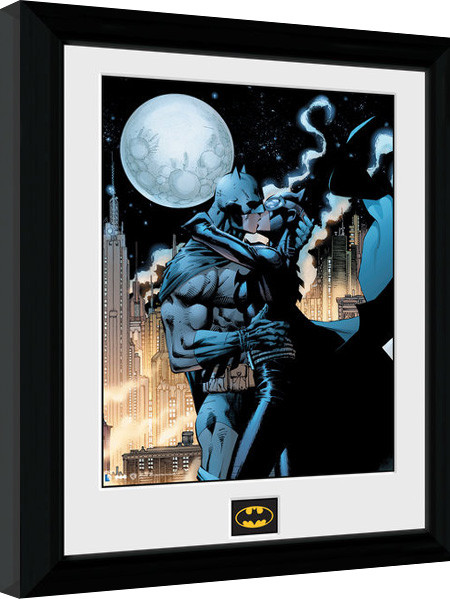Gerahmte Poster Batman Comic - Moonlit Kiss