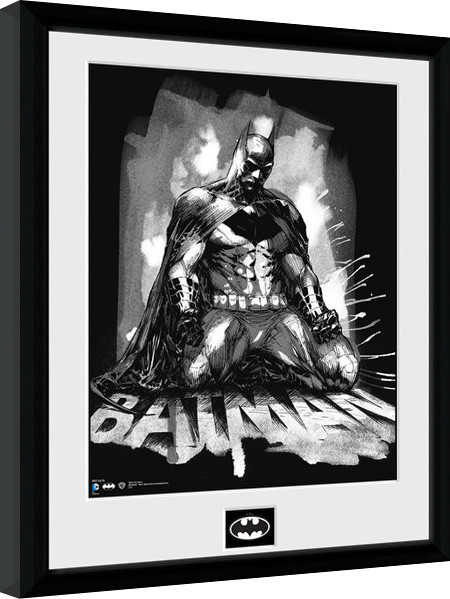 Gerahmte Poster Batman Comic - Paint