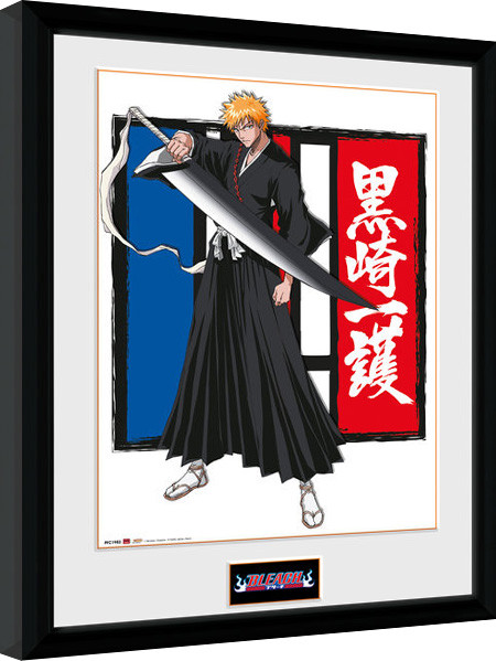 Oprawiony plakat Bleach - Ichigo