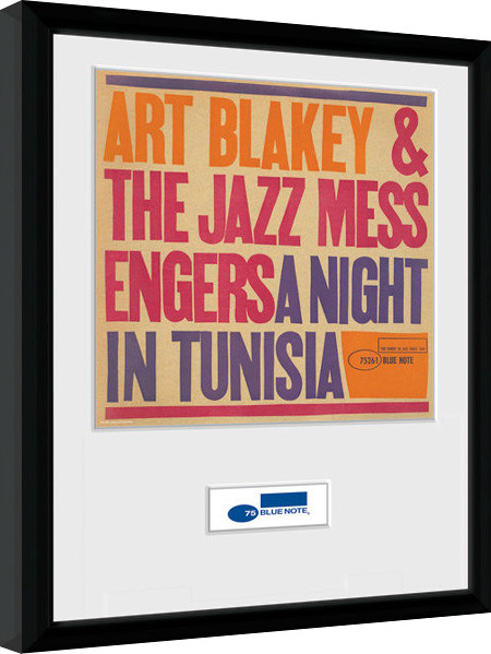 Rámovaný plakát Blue Note - Tunisia