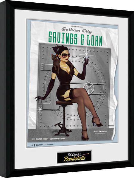 Poster enmarcado DC Comics - Catwoman Bombshells