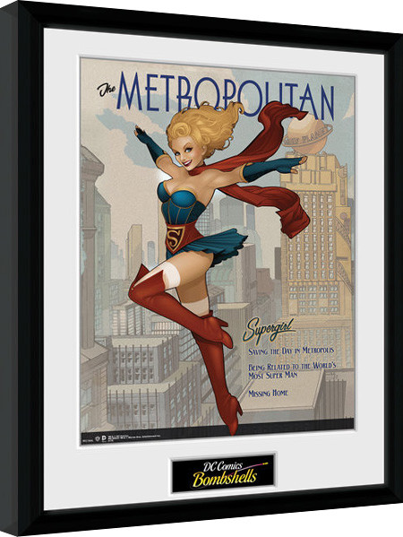 Poster incorniciato DC Comics - Supergirl Bombshells