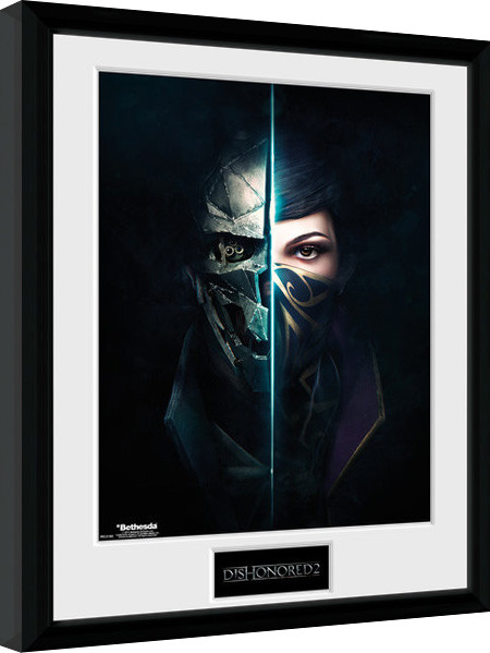 Rámovaný plakát Dishonored 2 - Faces