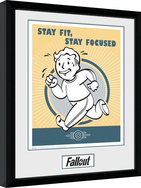 Framed Poster Fallout - Stay Fit