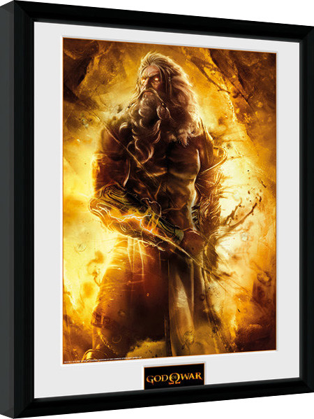 Poster incorniciato God of War - Zeus