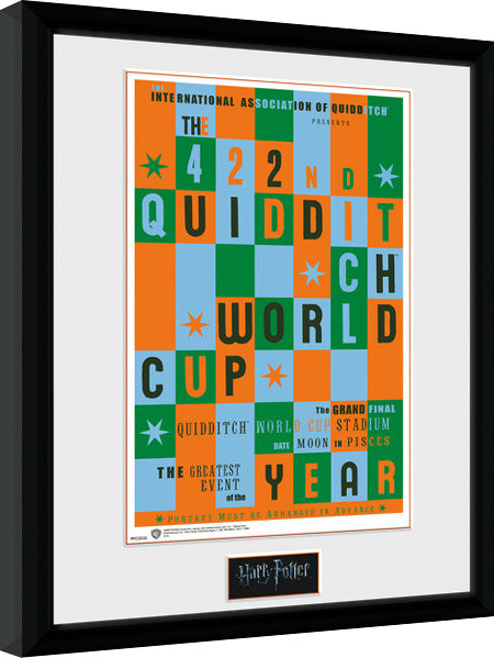 Ingelijste poster Harry Potter - Quidditch World Cup