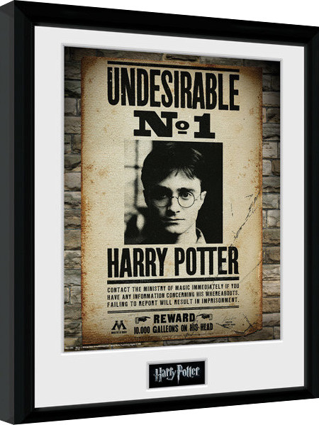 Ingelijste poster Harry Potter - Undesirable No 1