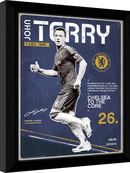 Poster enmarcado Chelsea - Terry Retro