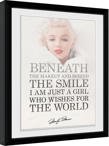 Oprawiony plakat Marilyn Monroe - Beneath