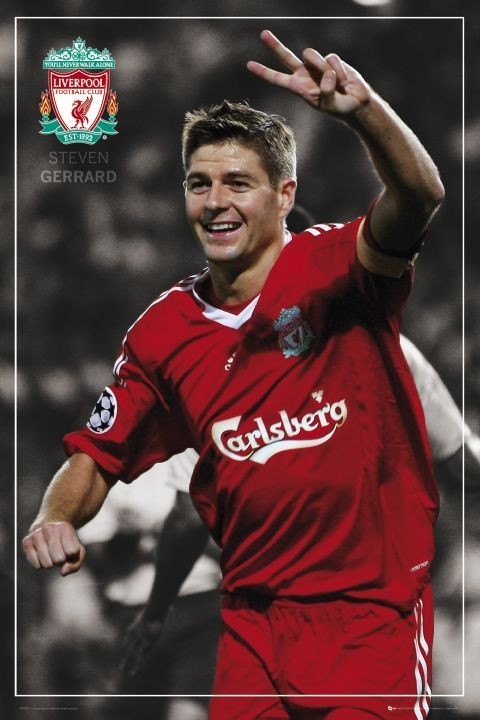 Plakát Liverpool - Gerrard pin up