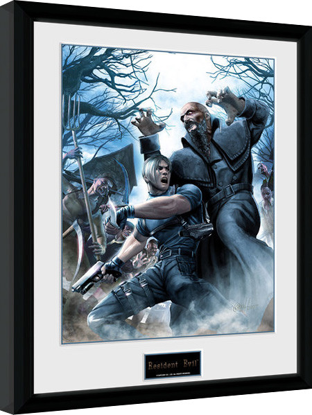 Inramad poster Resident Evil - Leon
