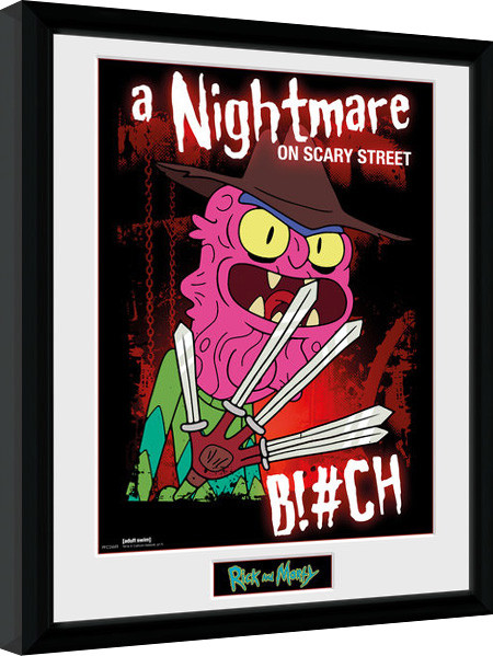 Ingelijste poster Rick & Morty - Scary Terry