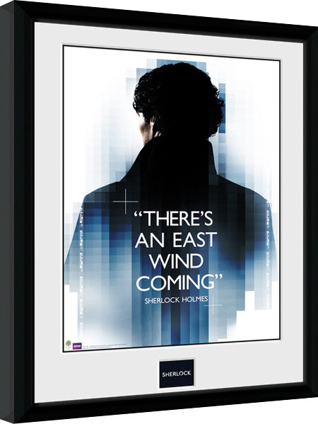 Oprawiony plakat Sherlock - East Wind