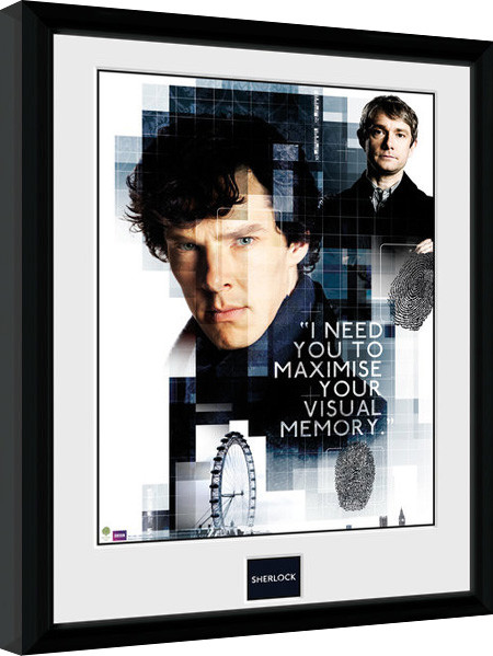 Oprawiony plakat Sherlock - Memory