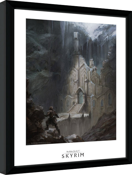 Poster enmarcado Skyrim - Elf Temple