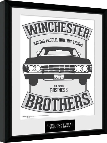 Poster incorniciato Supernatural - Winchester