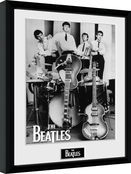 Inramad poster The Beatles - Instruments