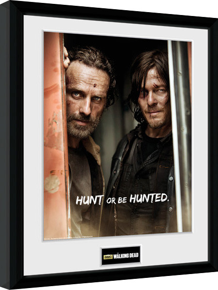 Gerahmte Poster The Walking Dead - Rick and Daryl