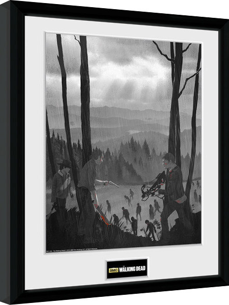 Ingelijste poster The Walking Dead - The Long Way Home