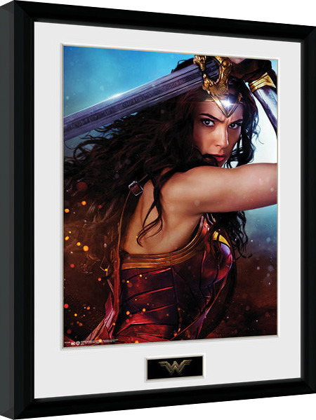 Poster incorniciato Wonder Woman - Defend