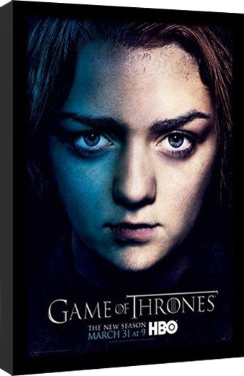 Ingelijste poster GAME OF THRONES 3 - arya