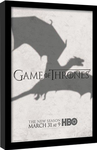 Poster incorniciato GAME OF THRONES 3 - shadow