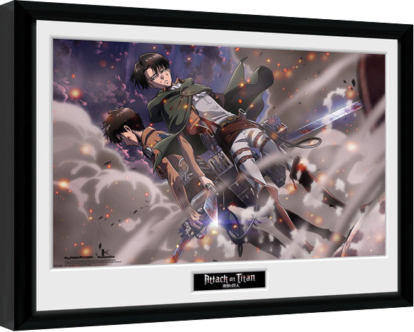 Obraz na zeď - Attack On Titan - Smoke Blast, 34 × 44.2 cm