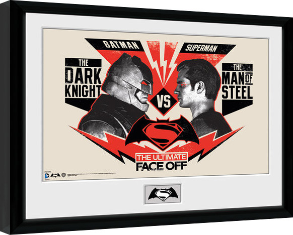 Gerahmte Poster Batman Vs Superman - Face Off