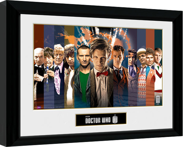 Poster incorniciato Doctor Who - 11 Doctors