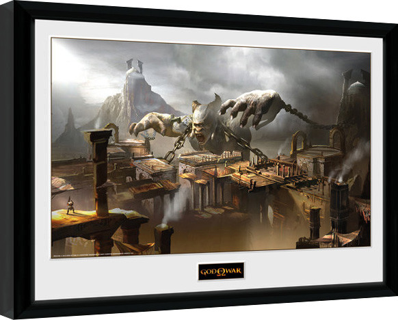 Poster incorniciato God of War - Concept Art Canyon