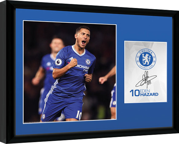 Rámovaný plakát Chelsea - Hazard 16/17