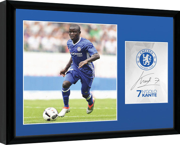 Rámovaný plakát Chelsea - Kante 16/17