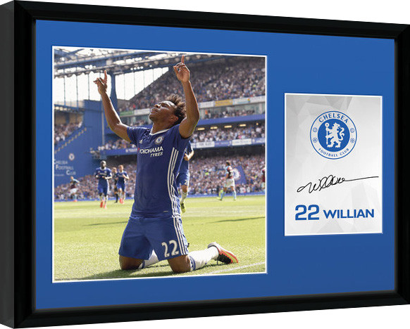 Zarámovaný plagát Chelsea - Willian 16/17