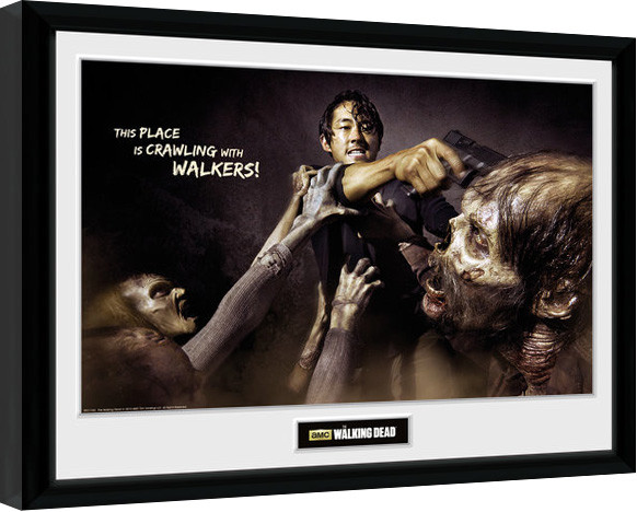 Zarámovaný plagát The Walking Dead - Glenn Attack