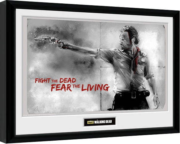 Rámovaný plakát The Walking Dead - Rick