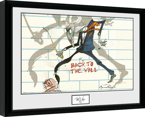 Poster incorniciato Pink Floid: The Wall - Back to the Wall