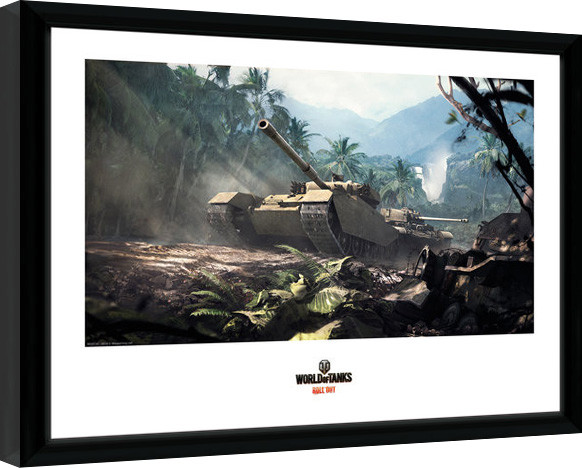 Rámovaný plakát World of Tanks - Forest Tanks