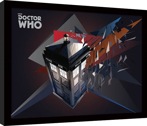 Poster incorniciato Doctor Who - Tardis Geometric
