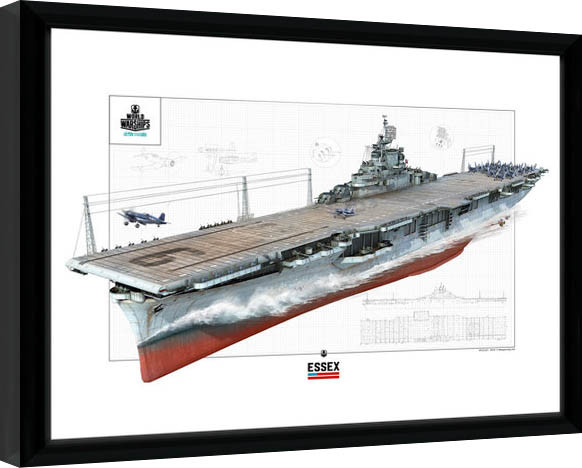 Poster incorniciato World Of Warships - Ess**