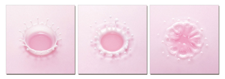 Pink drop Schilderij