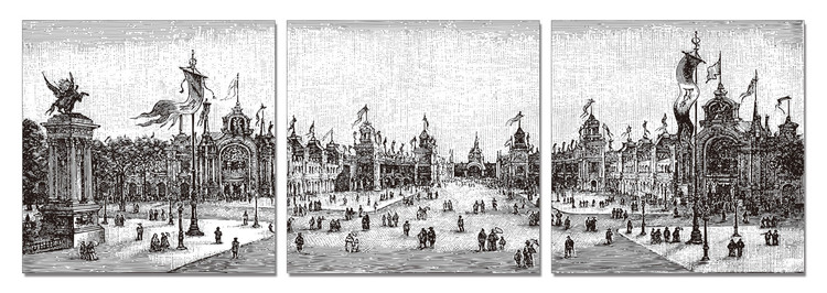 Gray Square Schilderij