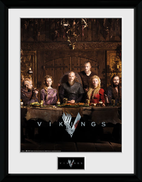 Ingelijste poster Vikings - Table