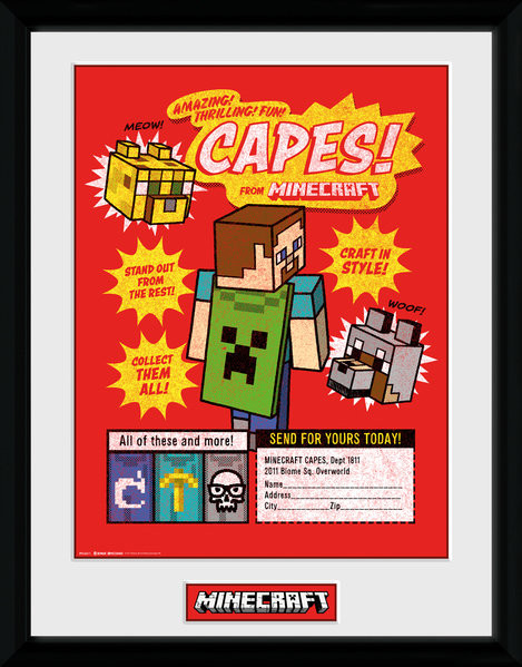 Oprawiony plakat Minecratf - Collect Them All
