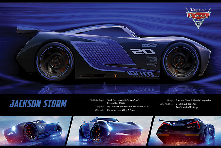 Plakat Biler 3 - Jackson Storm Stats