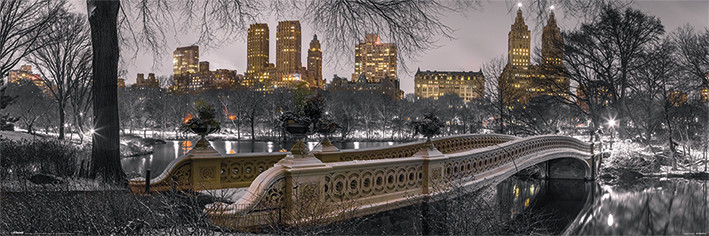Poster New York - Bow Bridge Central Park