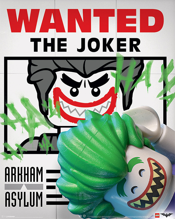 Poster Lego® Batman - Wanted The Joker