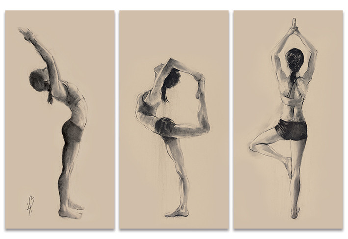 Obraz na płótnie Hazel Bowman - Yoga Series