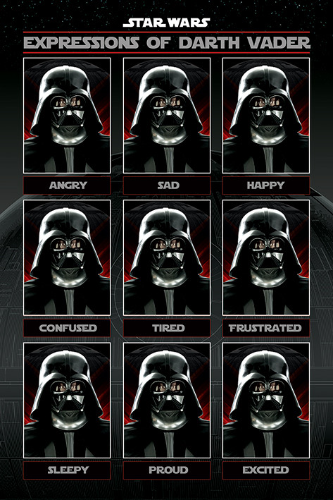 Poster Star Wars - Expressions of Darth Vader