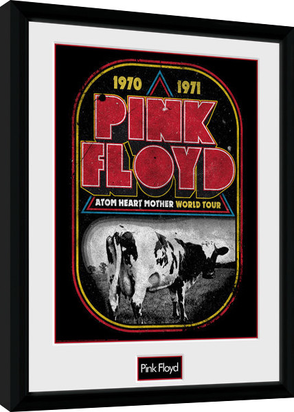 Ingelijste poster Pink Floyd - Atom Heart World Tour